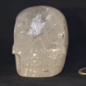 Crâne en Cristal de roche de l'Himalaya 856g