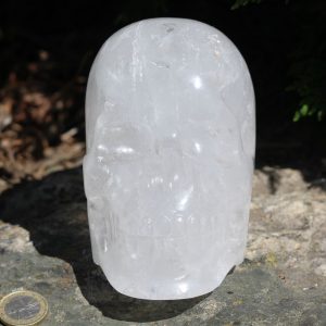 Crâne en cristal de roche de l'Himalaya 1544g