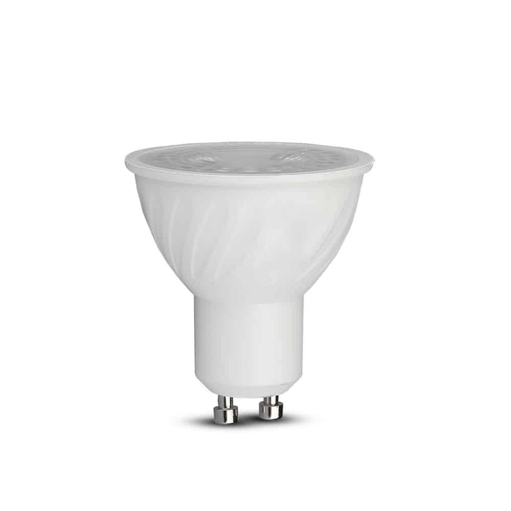 V-TAC 227 6.5W GU10 RIPPLE PLASTIC SPOTLIGHT WITH SAMSUNG CHIP COLORCODE