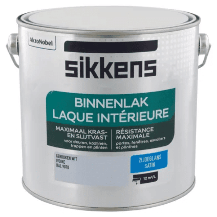 Sikkens Binnenlak Zijdeglans RAL 9010 2,5L #0