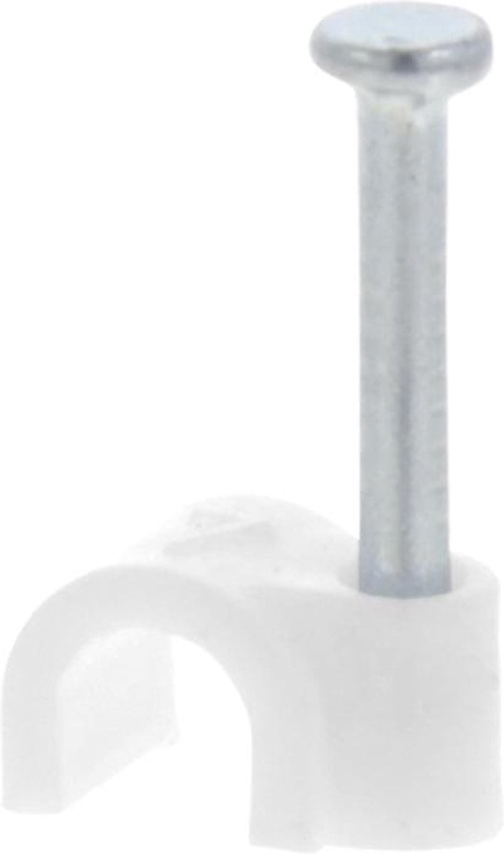 Q-Link Kabelclip Rond 4 mm Wit #0