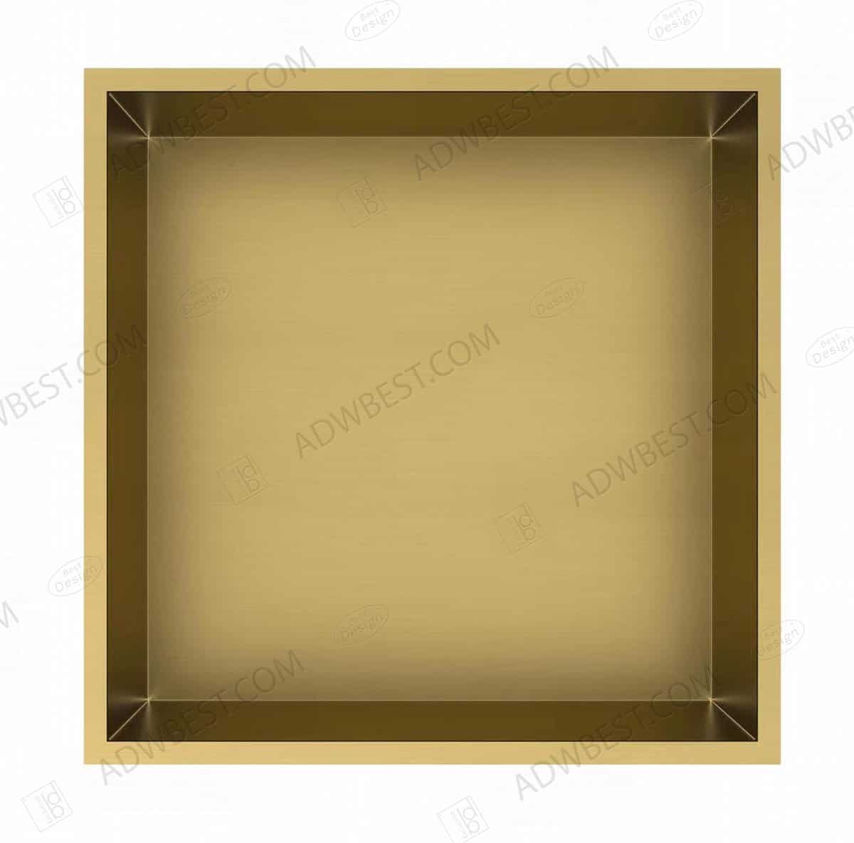 Best-Design Nancy Kaya inbouwnis 30.5×30.5×7 cm Mat-goud #0