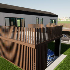 Tiny Houses living Stack 80 m2 Lavenergi hus Bozel Designhus