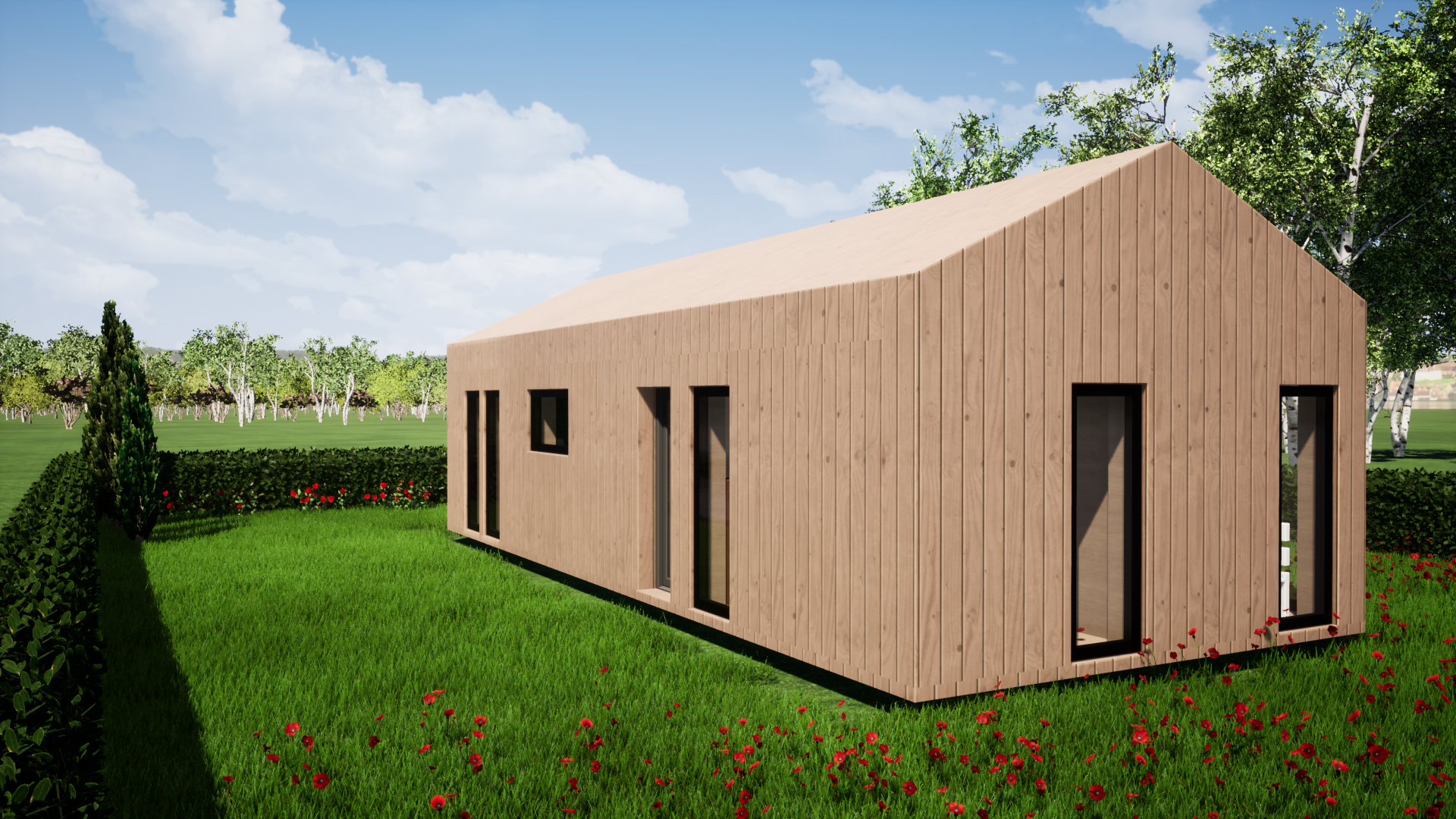Tiny house helårsbeboelse Fresno 80m2 Lavernergi Bozel Designhus