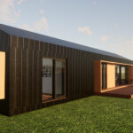 Tiny house til salg Living Albany 80 m2 Lav energi Designet Bozel hus