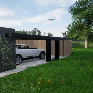 Design 2 bærende væg & træ panel