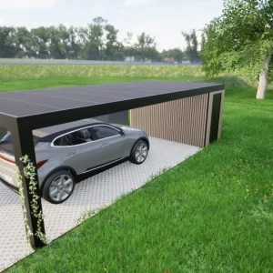 Design 3 Carport med mønster (Skribet)