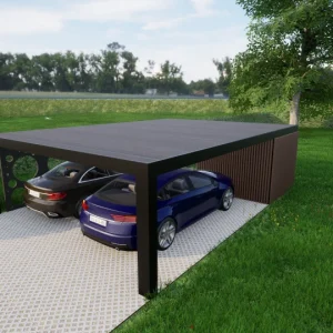 Design 3 Carport m. tilvalgt mønster (Runde)