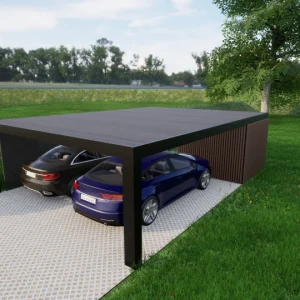 Design 3 Carport m. tilvalgt mønster (Skribet)