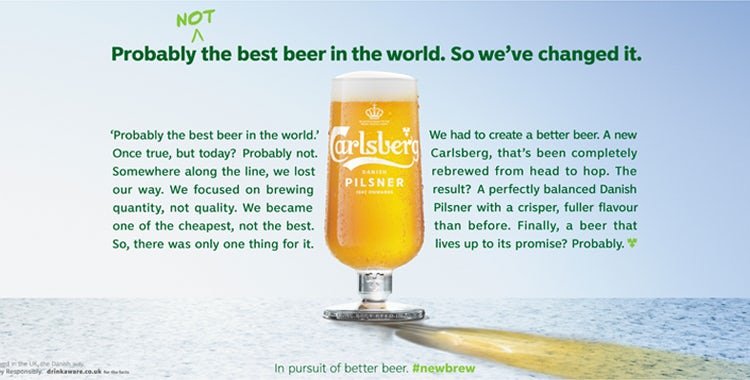 Carlsberg Danish Pilsner rebranded