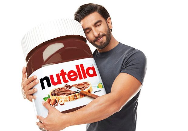 Ranveer Singh Nutella