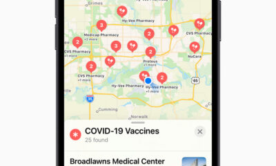 Apple Maps Now Displays COVID-19 Vaccination Locations