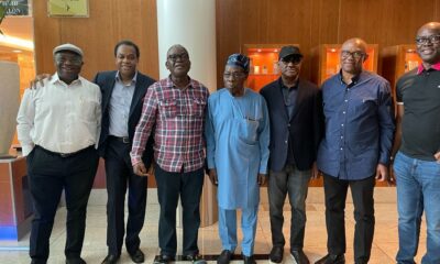 PHOTOS: Wike, Peter Obi, Obasanjo, Others Meet In London