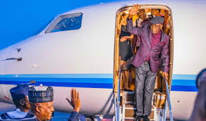 BREAKING: President-Elect Tinubu Returns To Abuja After Spending Weeks In France