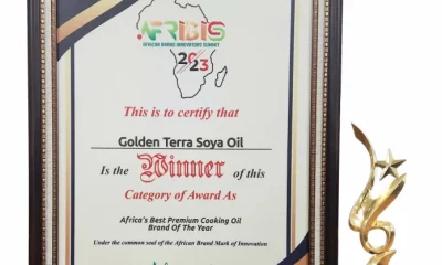 Golden Terra Soya Oil Bags Best Cooking Oil Brand At African Brand Innovation Summit