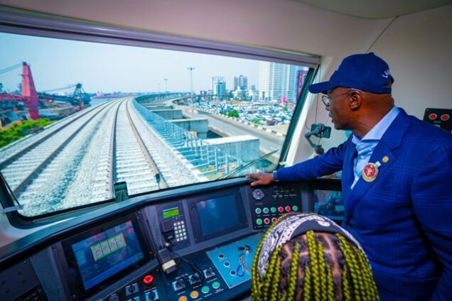 Governor Sanwo-Olu Blue Ray Train