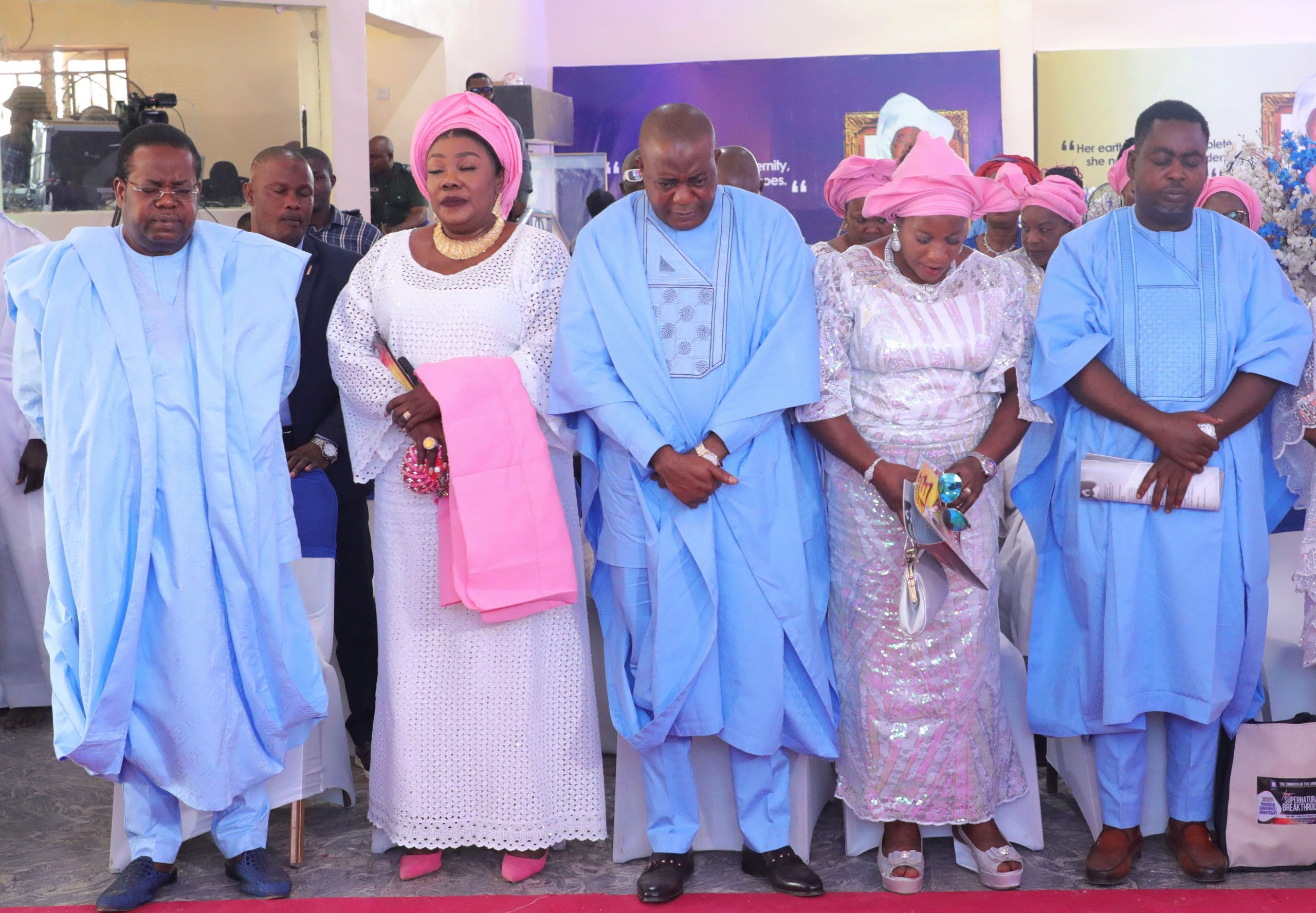 Zamfara Gov, First Bank Boss, Dignitaries Storm The Address Homes' Onasanya Mother Burial In Lagos