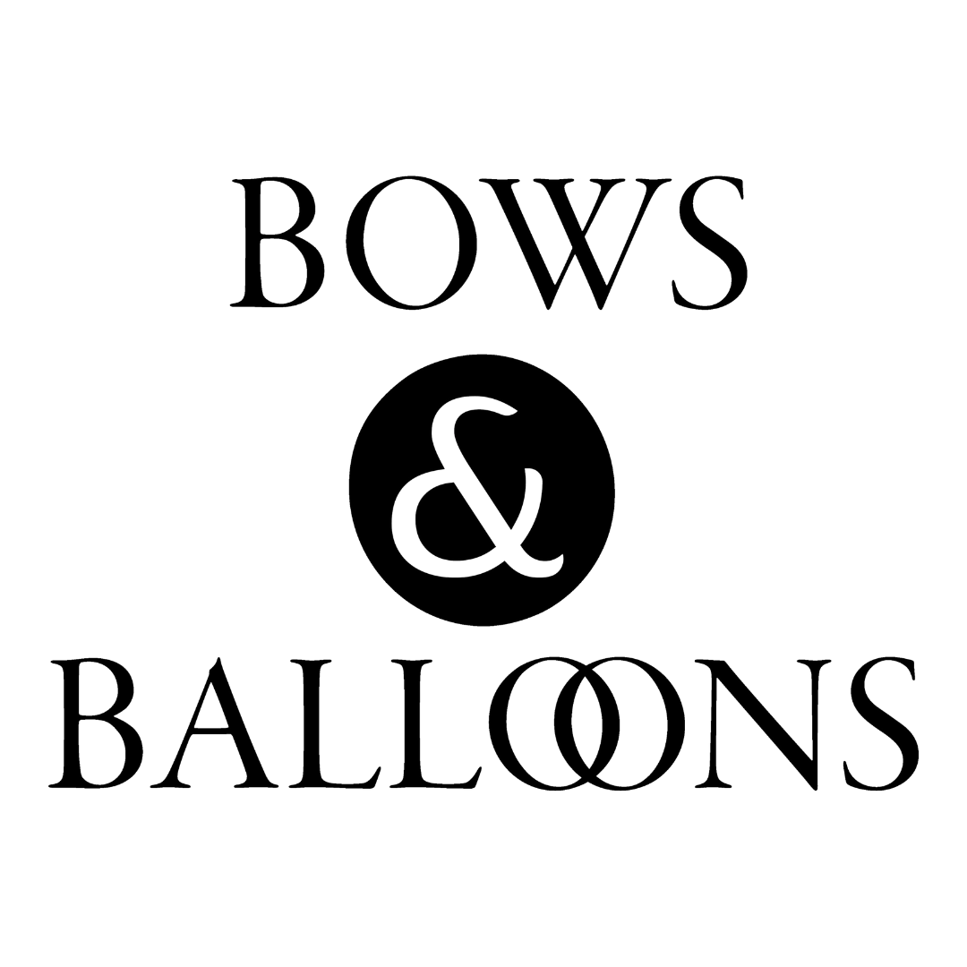 bows and balloons
