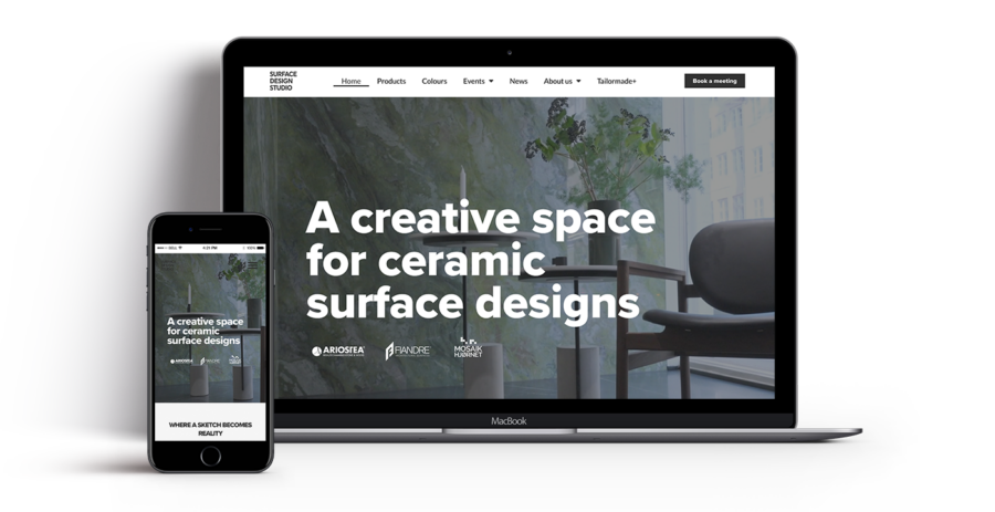 SurfaceDesignStudio website design