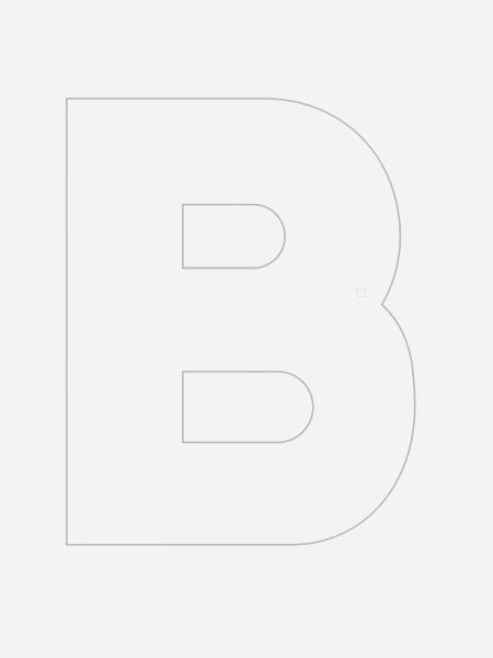 Visual identity B font