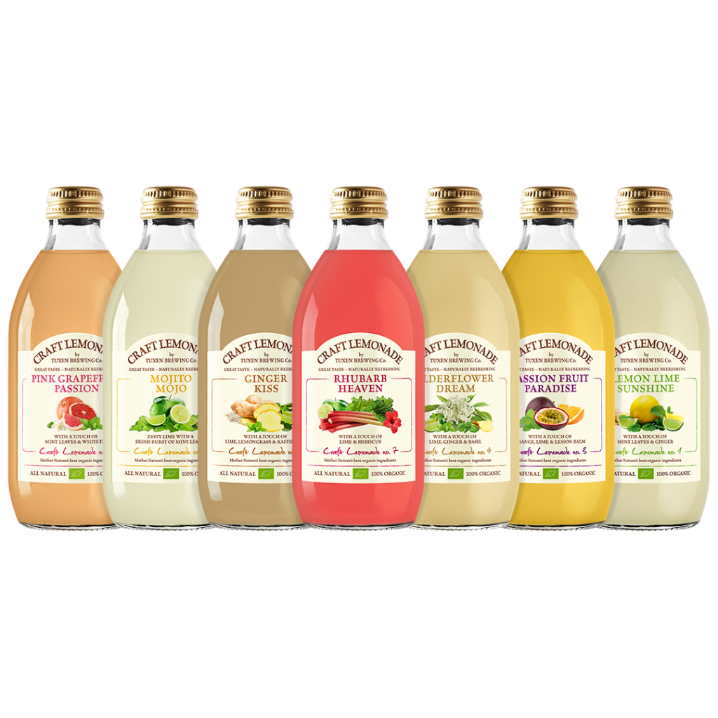 tuxen craft lemonade emballagedesign packshot
