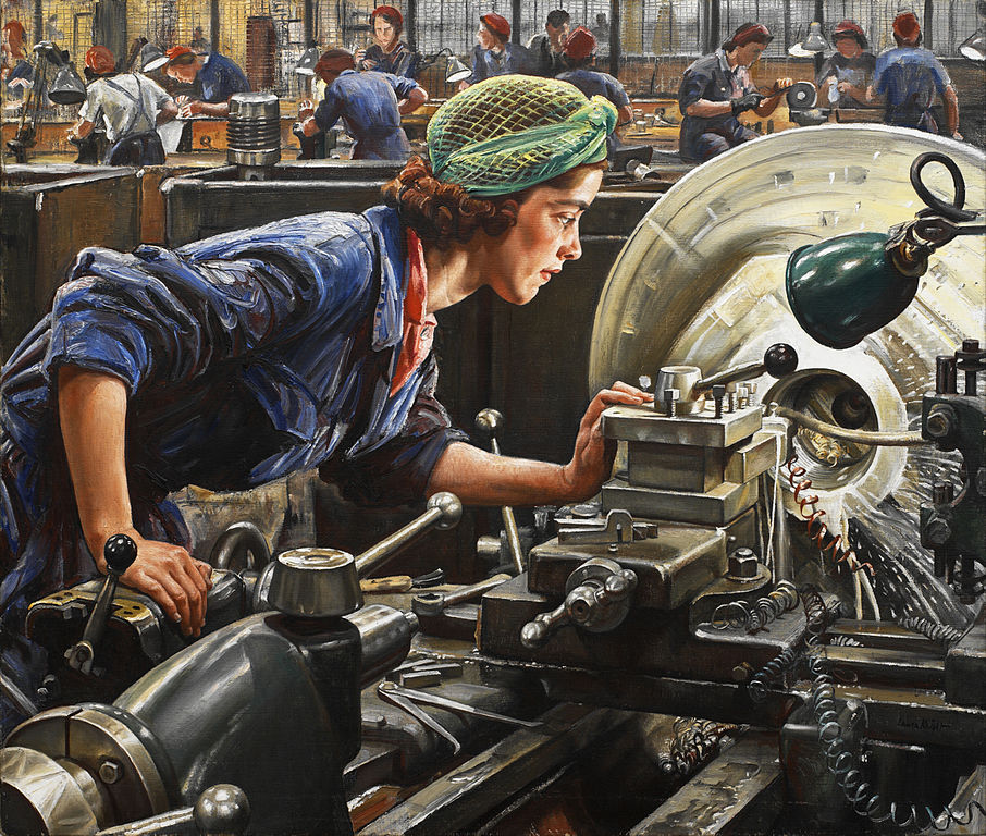 Laura Knight 1943 Ruby Loftus screwing a Breech-ring