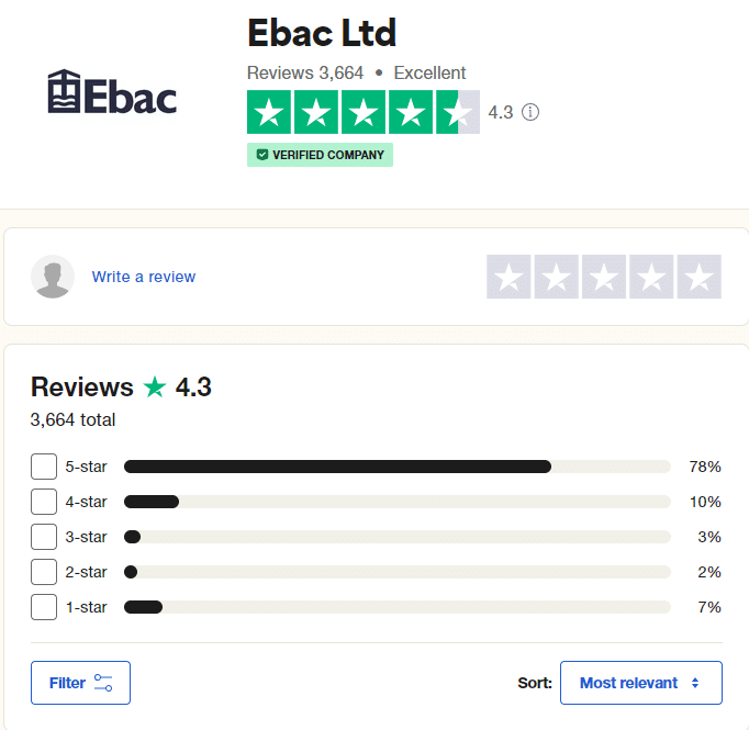 Ebac trust pilot