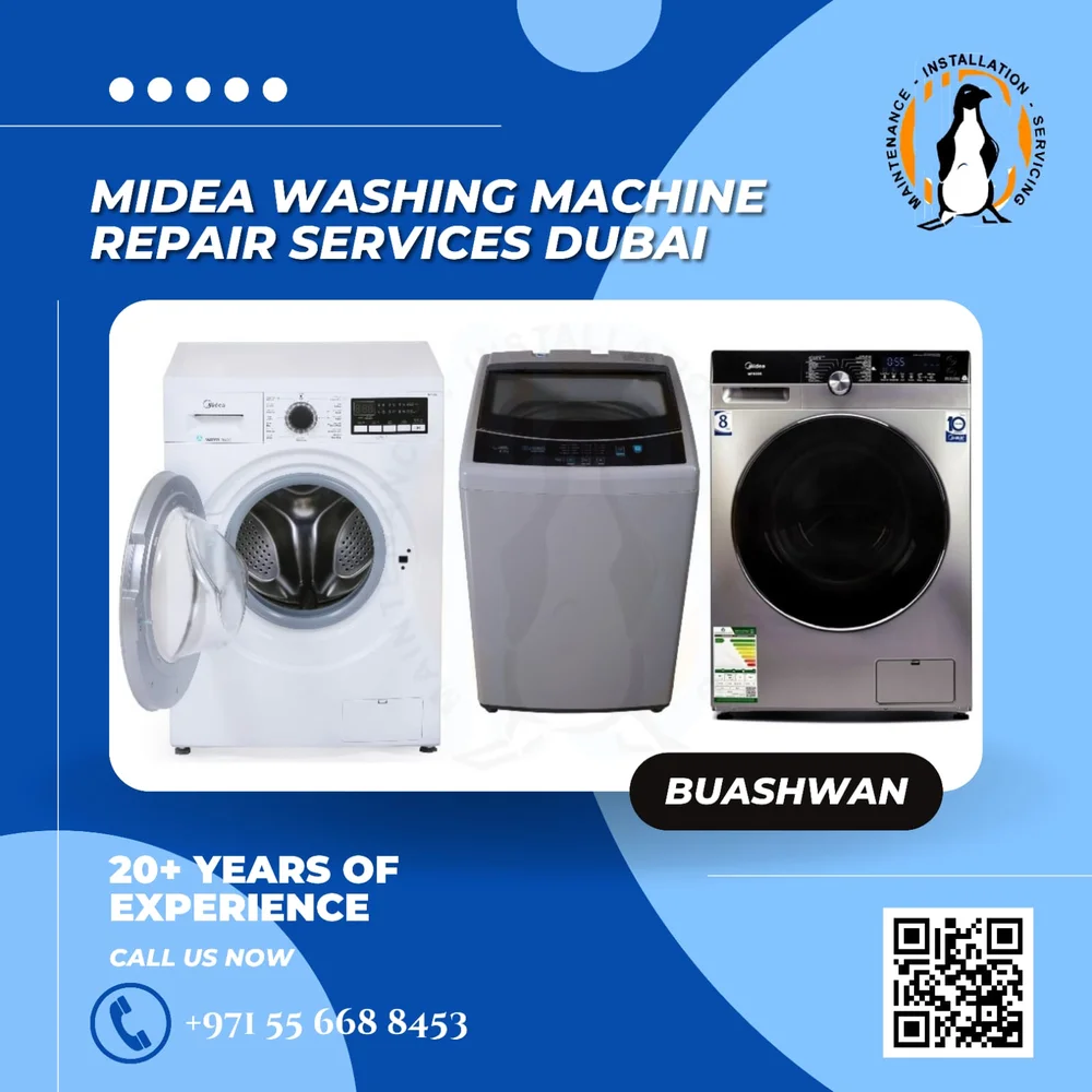 Expert Midea Washing Machine Repair Dubai New old Midea fix