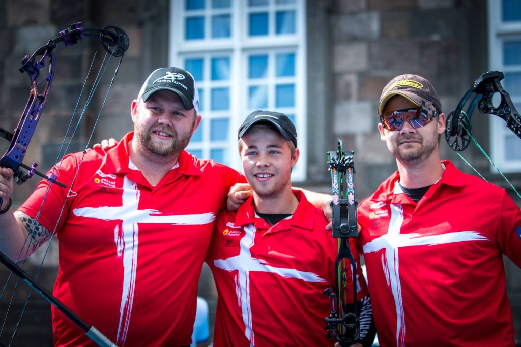 De danske bronzevindere fra venstre - Patrick Laursen, Stephan Hansen og Martin Damsbo