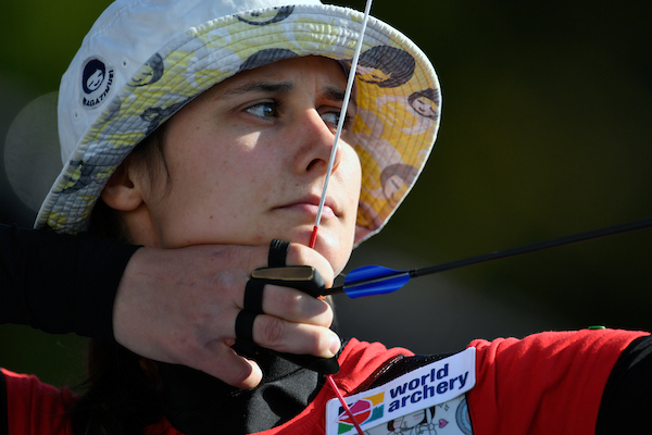 DK Caption: 20160925, Odense, Danmark. Hyundai Archery World Cup - Odense 2016. Maja Jager, Danmark - Mixed Team Foto: Lars Møller UK Caption: 20160925, Odense, Denmark. Hyundai Archery World Cup - Odense 2016. Maja Jager, Danmark - Mixed Team Photo: Lars Moeller