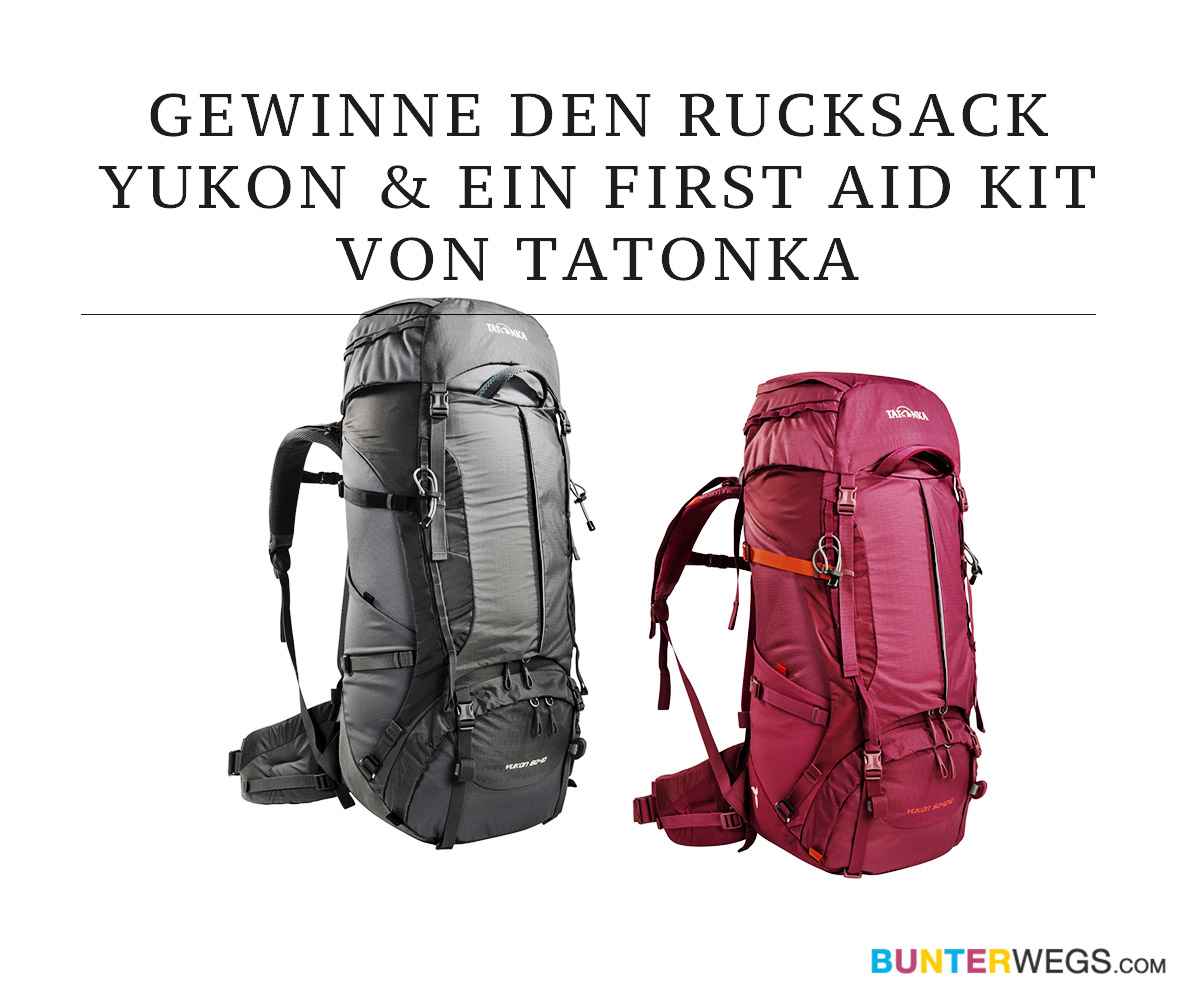Gewinnspiel Tag 11: Gewinne den Rucksack Yukon & ein First Aid Kit von  Tatonka * BUNTERwegs