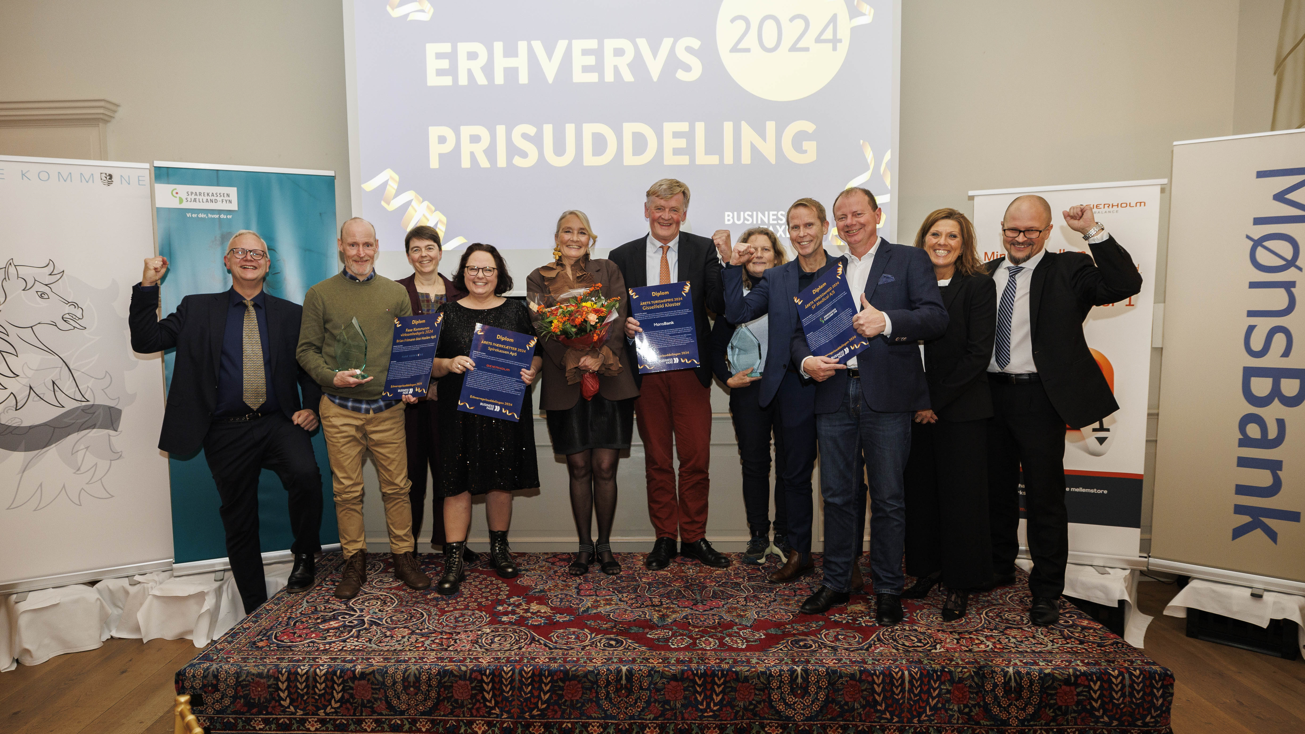 Glade vindere af erhvervspriser 2024