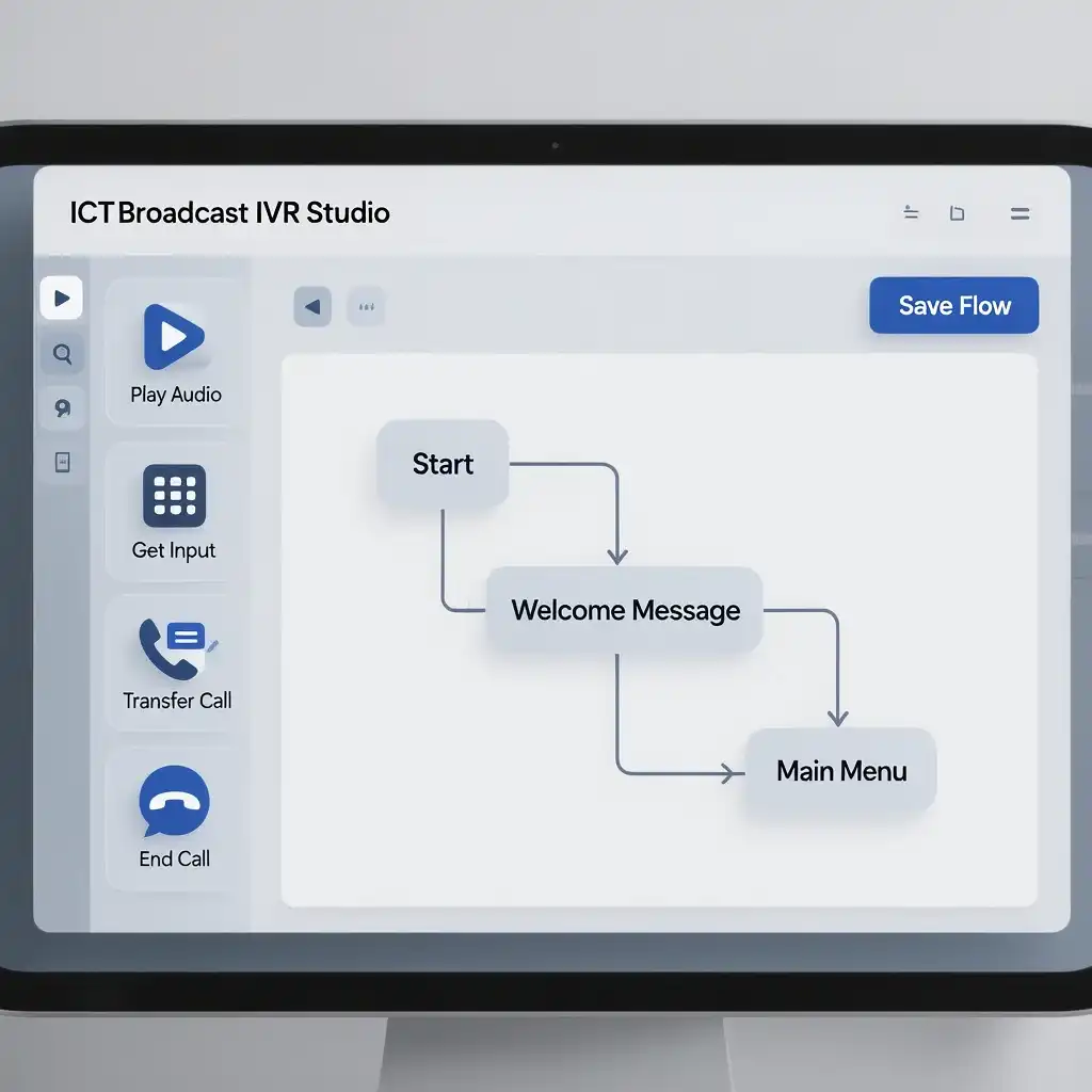 ICTBroadcast IVR Studio, Designing Interactive Voice Response Systems Made Easy