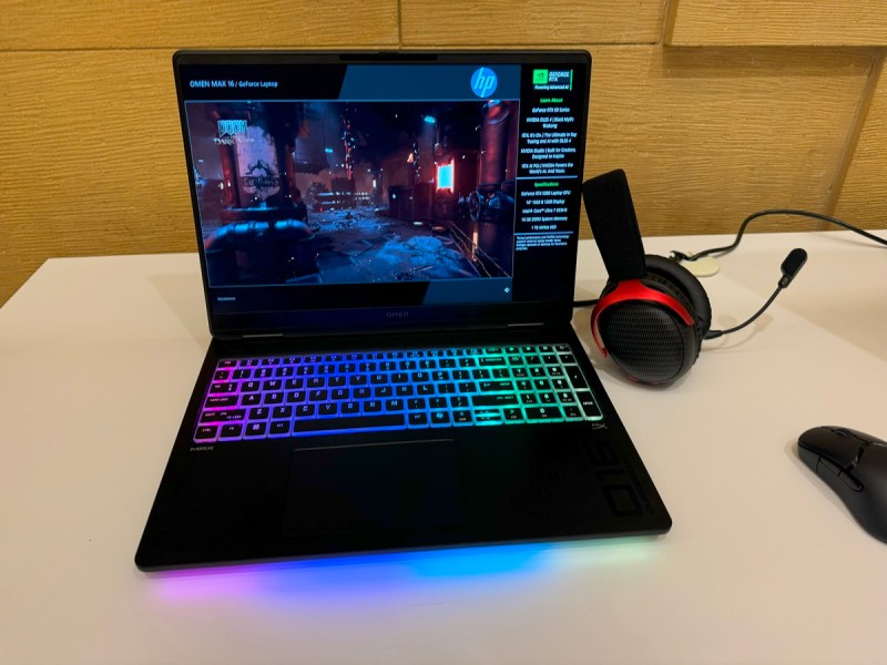 HP Omen Max 16 gaming laptops.