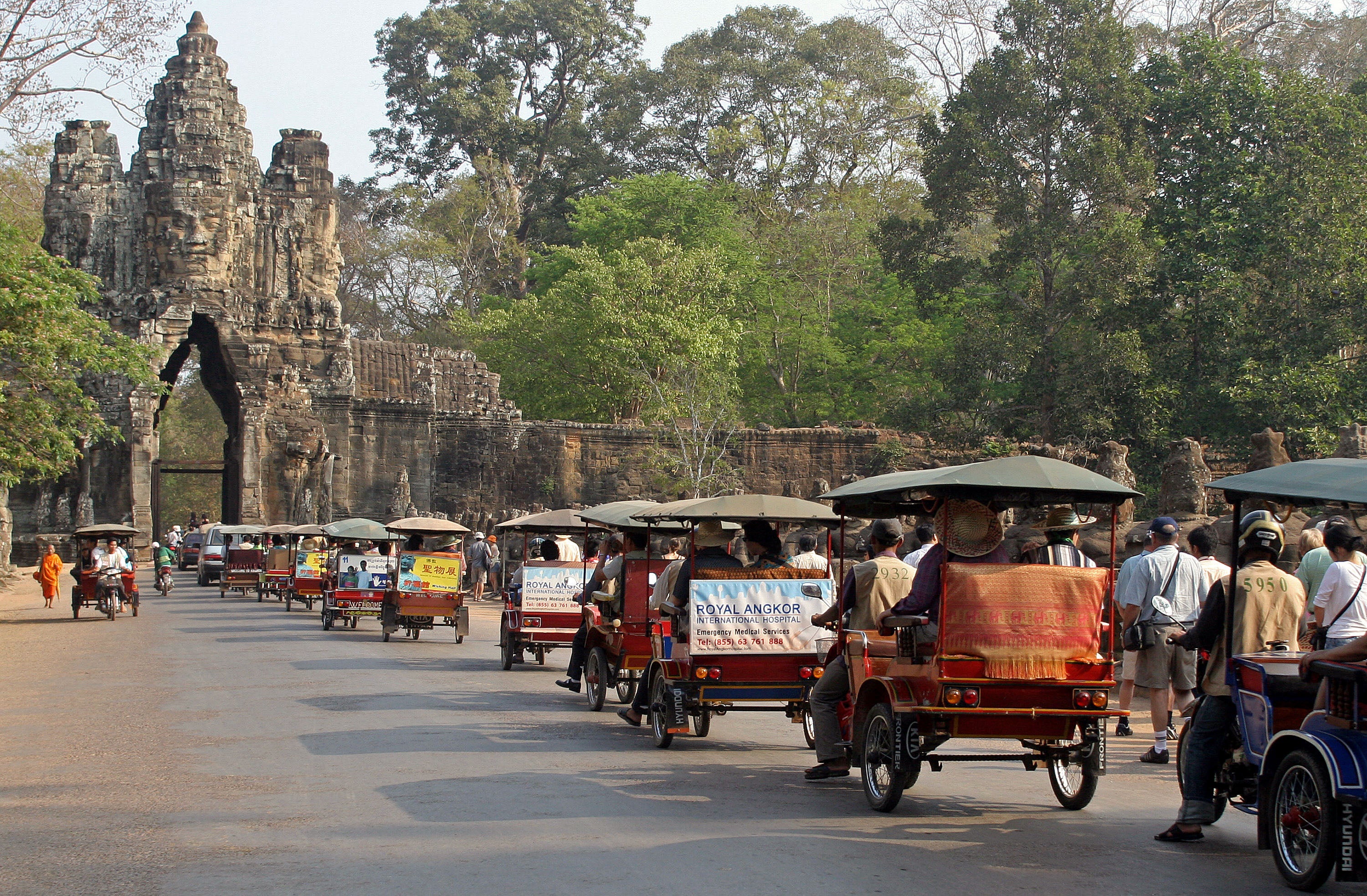 The outside of the Angkor site