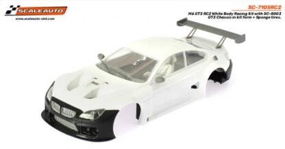 BMW M6 GT3 RC2 White Body Racing Kit with SC-8003 GT3 Chassis in kit form + Sponge tires. SC-7105RC2 - Image 5