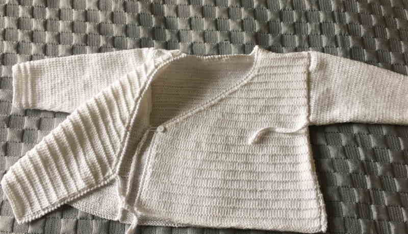Baby slå-om-trøje str. 3-6 mdr. NORJA