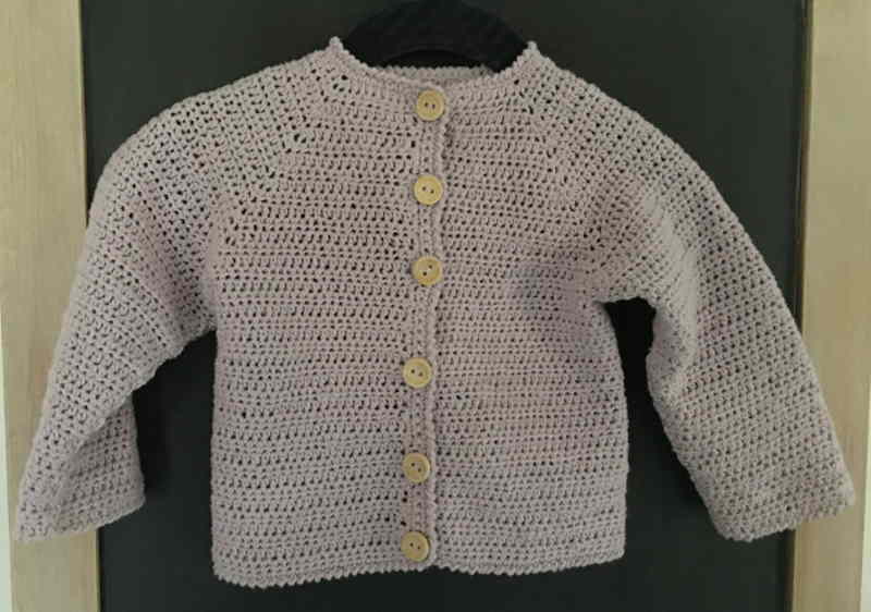 Hæklet Baby Cardigan