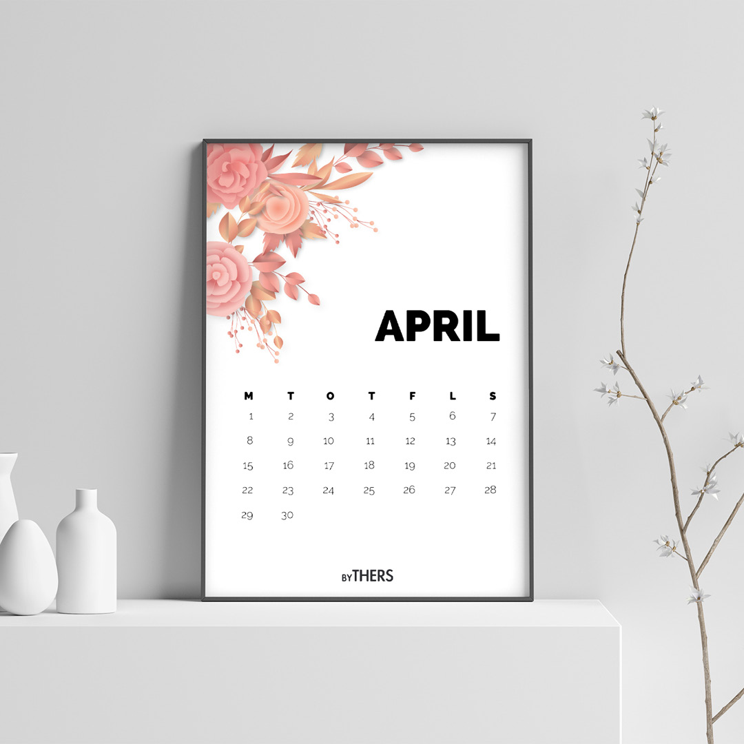 Gratis print-selv kalender 2019 fra byTHERS