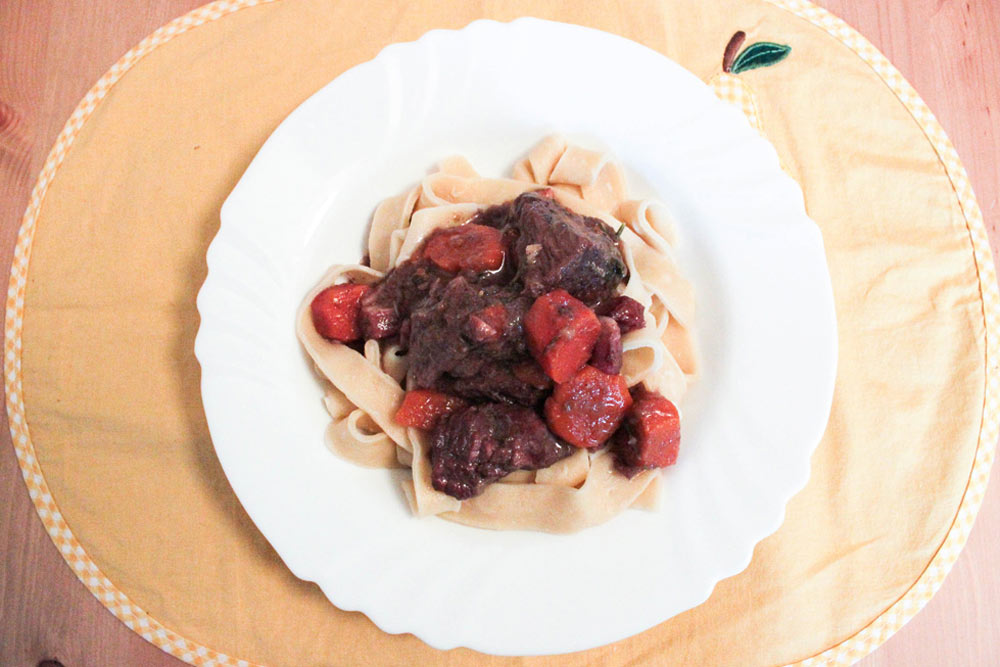 Boeuf bourguignon plate