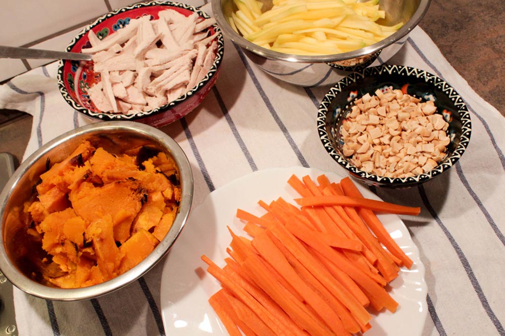 Ingredients for spring rolls