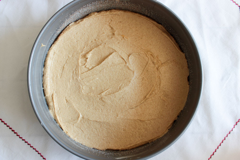 Raw cake dough