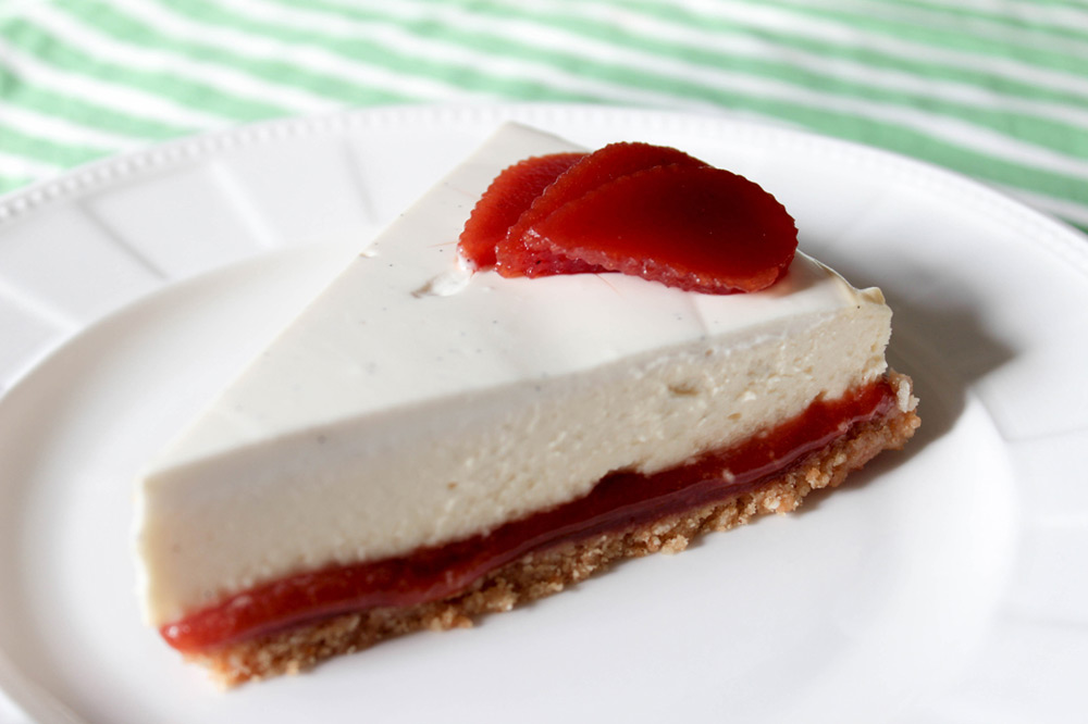 Guávový cheesecake