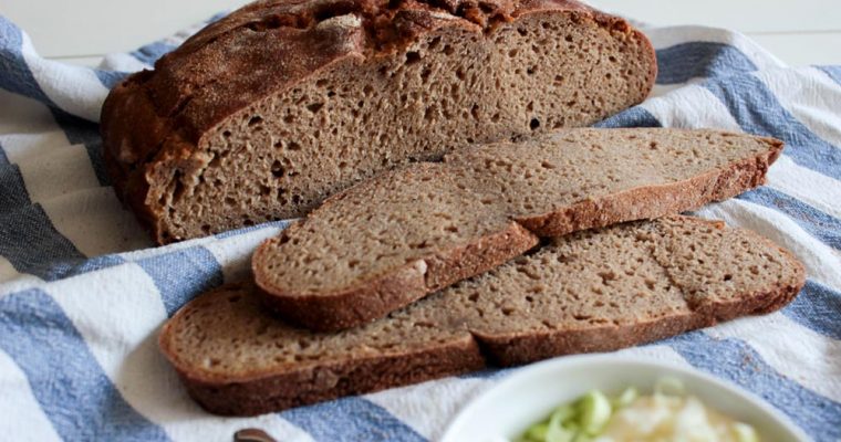 Whole-rye sourdough bread