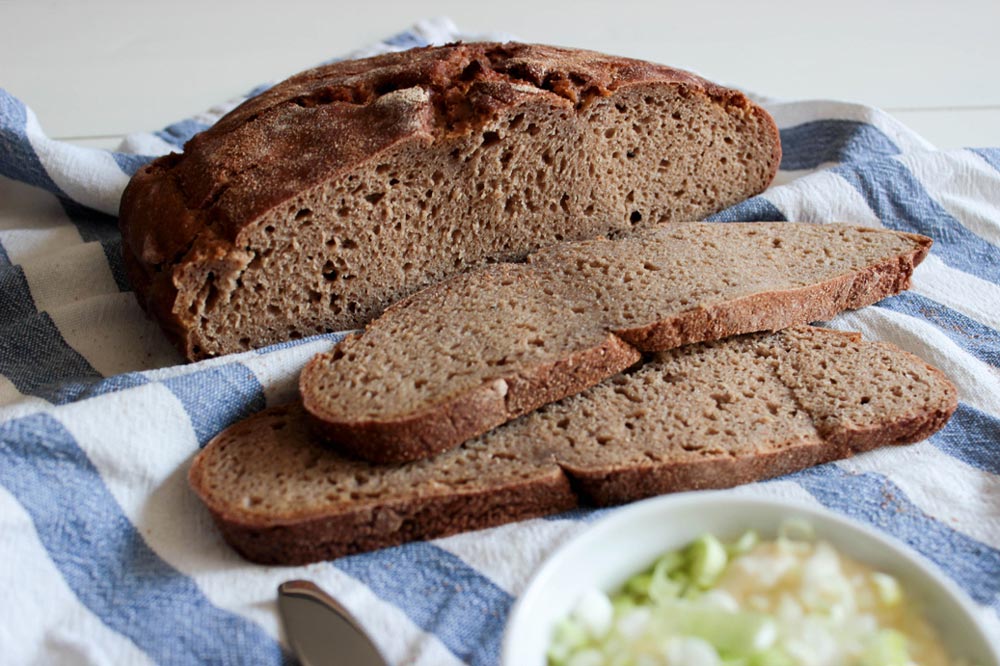 Whole-rye sourdough bread