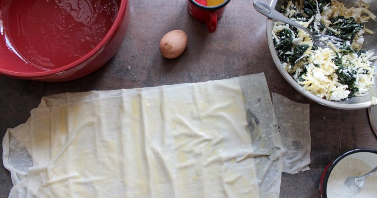 Burek so špenátom a kozím syrom