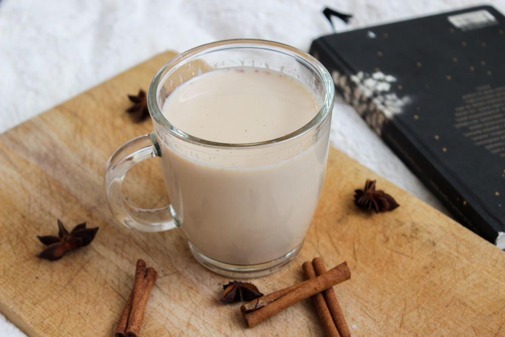 Home-made chai latte