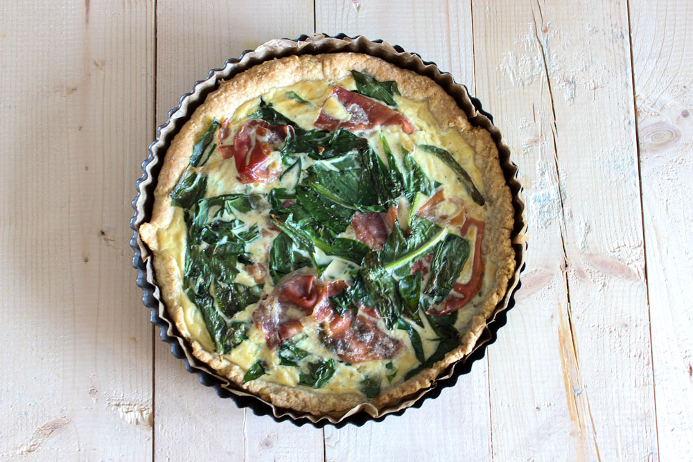 Francúzsky quiche z celozrnnej múky