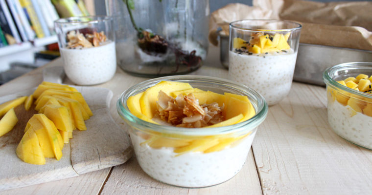 Tapiokový puding s kokosovým mliekom