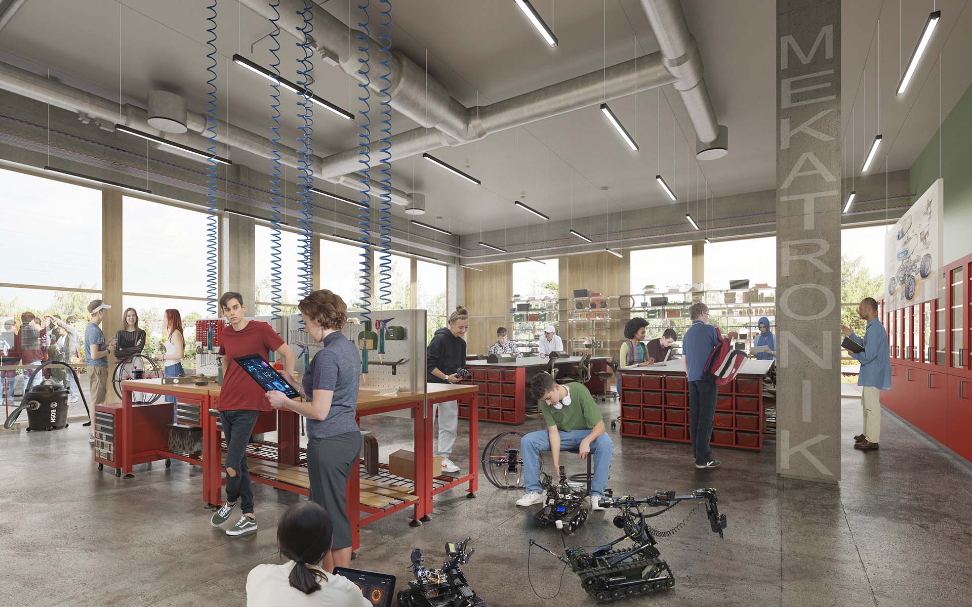 Main learning area at TEC Baltorp Campus